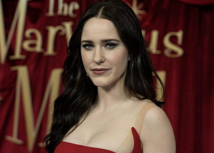 Rachel Brosnahan attends the premiere of Prime Video's "The Marvelous Mrs. Maisel" season five on April 11, 2023, in New York.