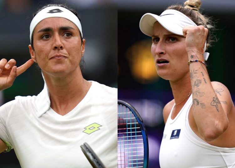 Tunisia's Jabeur targets Wimbledon history 1 - Egyptian Gazette Ons Jabeur (L) and Marketa Vondrousova will contest the Wimbledon women's singles final on Saturday.