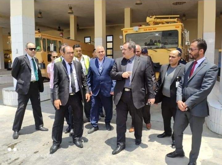 Pilot Ahmed Mansour during the inspection tour