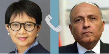 Egypt, Indonesia FMs probe ties, regional issues 1 - Egyptian Gazette Egypt, Indonesia FMs probe ties, regional issues
