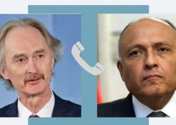 Shoukry confers with UN envoy for Syria on outcomes of Arab liasion committee