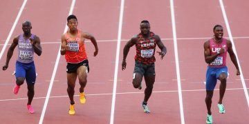 Lyles wins 100m world title as Katzberg takes hammer gold 1 - Egyptian Gazette Lyles wins 100m world title as Katzberg takes hammer gold