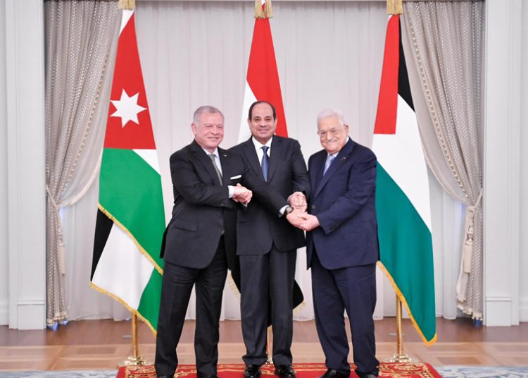 Tripartite summit asserts sustaining efforts with int’l partners to revive serious peace process 1 - Egyptian Gazette