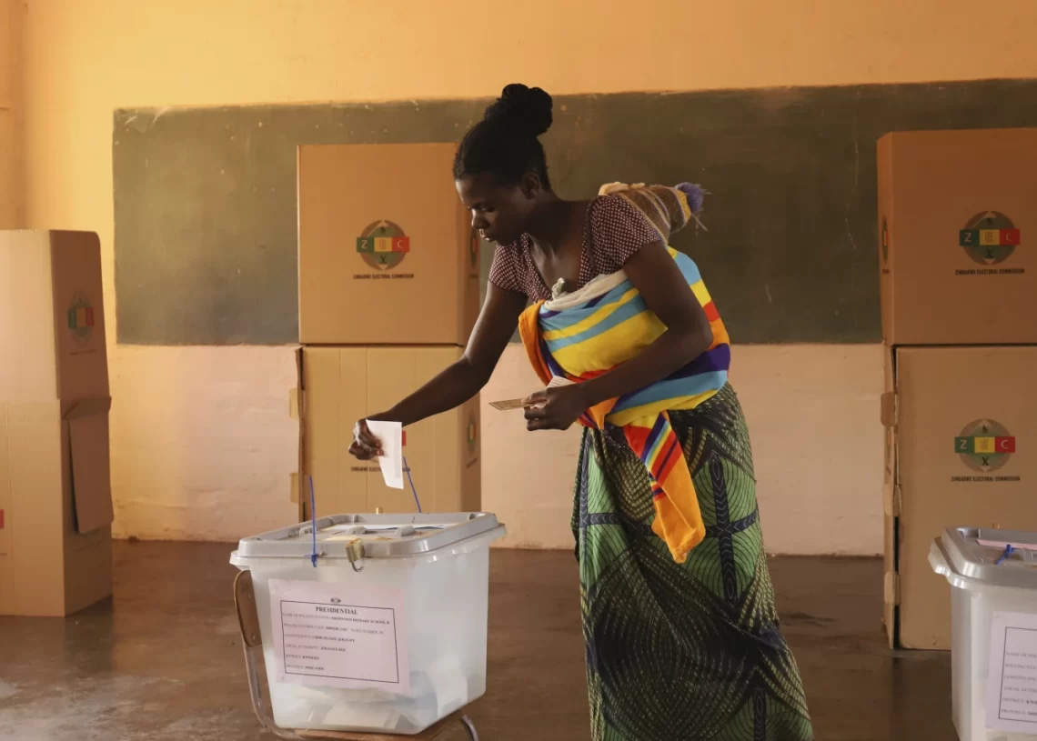 Polls open in Zimbabwe as the president known as ‘the crocodile’ seeks a second and final term 12 - Egyptian Gazette Polls open in Zimbabwe as the president known as ‘the crocodile’ seeks a second and final term 11 - Egyptian Gazette
