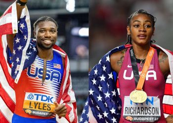 Lyles, Richardson back up world titles in Zurich