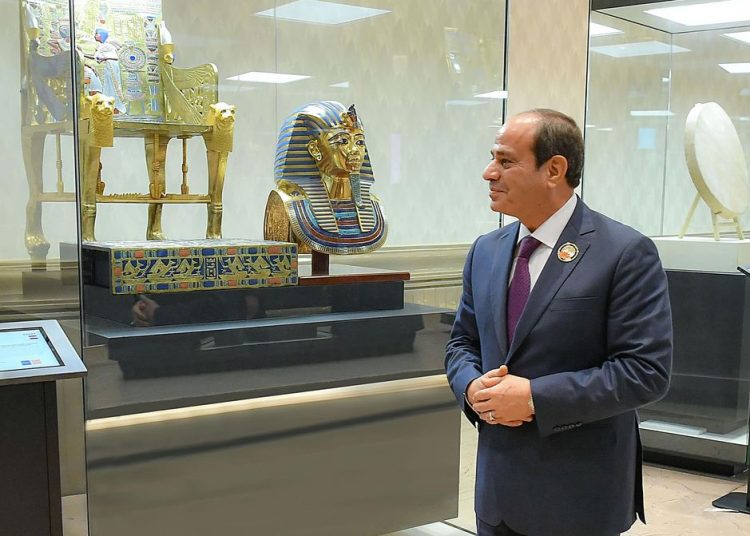 Sisi inspects Egyptian exhibits at G20 Culture Corridor 1 - Egyptian Gazette