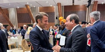 Sisi, Macron hold one-on-one meeting in New Delhi