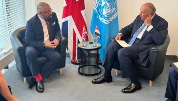 FM affirms strategic nature of ties between Egypt, Britain