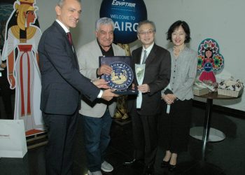 First EgyptAir flight coming from Tokyo arrives in Cairo