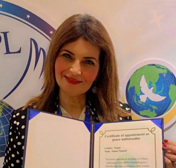 Hanan Youssef ambassador for women and world peace for 3rd time 1 - Egyptian Gazette