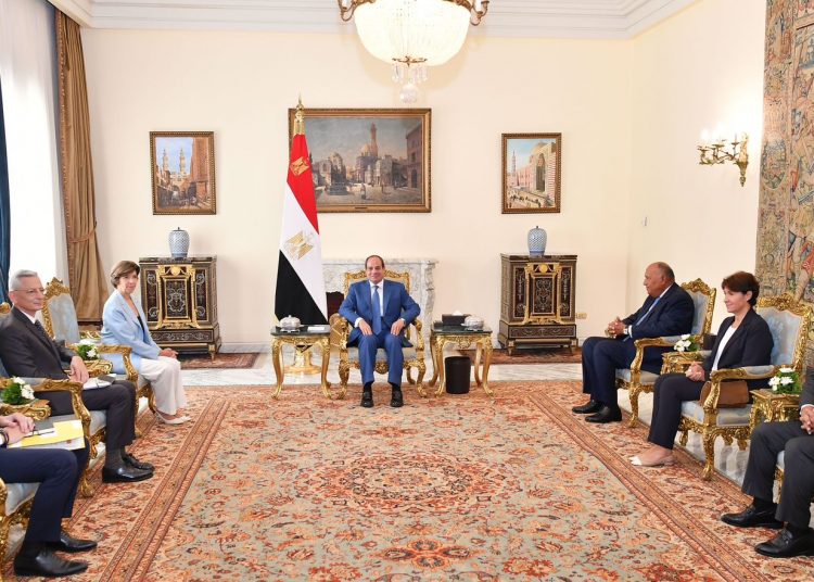 Sisi, French FM probe efforts to solve regional crises 2 - Egyptian Gazette Sisi, French FM probe efforts to solve regional crises 1 - Egyptian Gazette