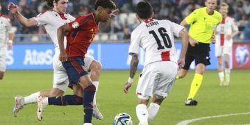 Morata scores hat-trick as Spain stuns Georgia 7-1 1 - Egyptian Gazette Morata scores hat-trick as Spain stuns Georgia 7-1