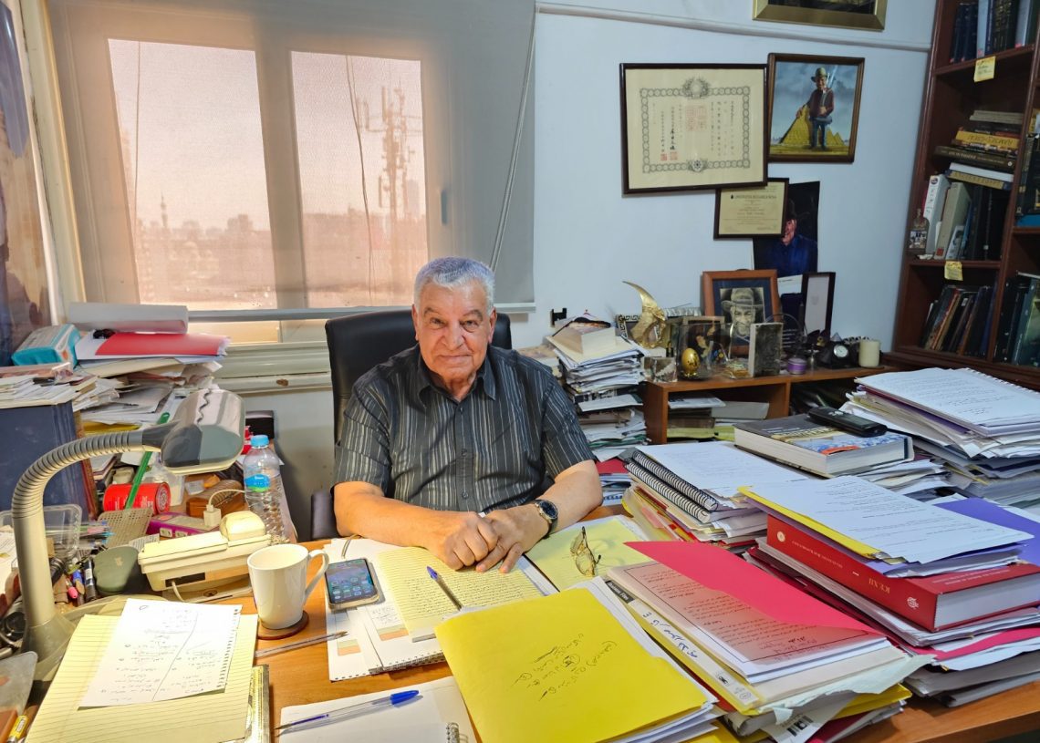 How Zahi Hawass refuted Afrocentric claims in US 1 - Egyptian Gazette World-renowned archaeologist Zahi Hawass posing for a photo during his interview with The Gazette.