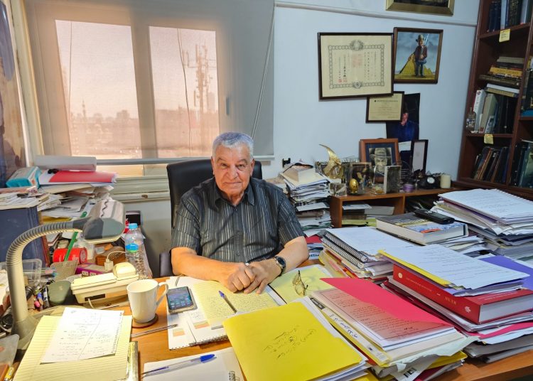 How Zahi Hawass refuted Afrocentric claims in US 1 - Egyptian Gazette World-renowned archaeologist Zahi Hawass posing for a photo during his interview with The Gazette.
