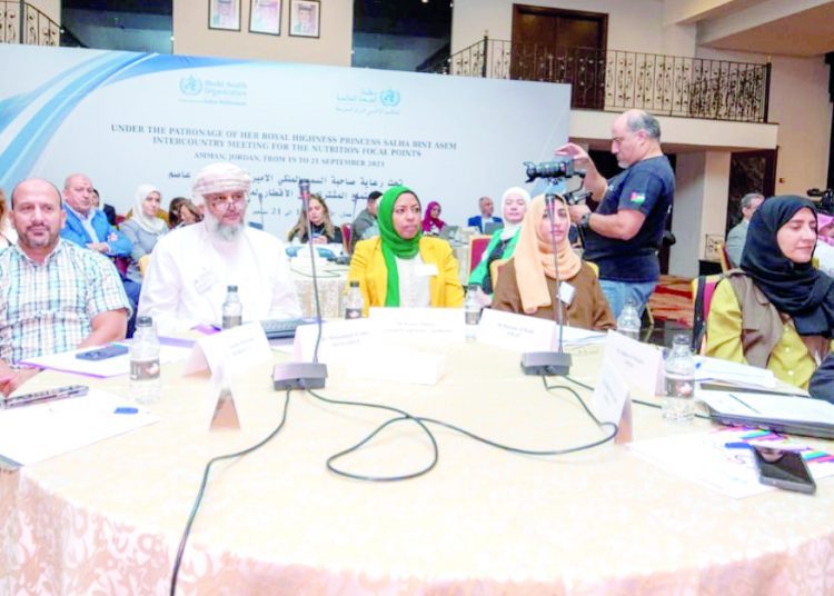 NFSA senior officials taking part in the inter-country meeting for nutrition in Amman, Jordan on September 19-21.