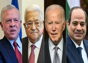 Jordan’s Diwan: Four-way summit in Amman Wednesday involving leaders of Egypt Jordan, US, Palestine
