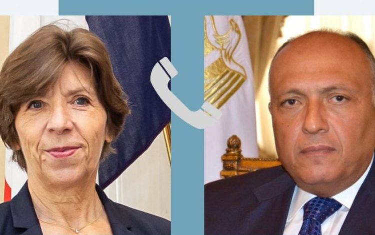 Egyptian, French FMs probe efforts to end Palestinian-Israeli escalation 12 - Egyptian Gazette
