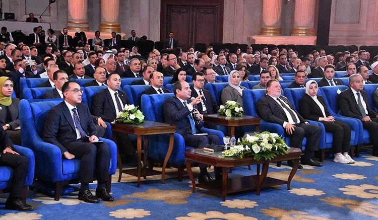 Sisi witnesses session titled "National Projects and Infrastructure" as part of "Story of A Homeland" Conf. 1 - Egyptian Gazette
