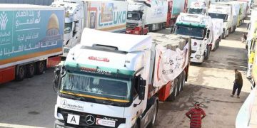 2nd batch of aid convoys enters Gaza via Rafah Crossing