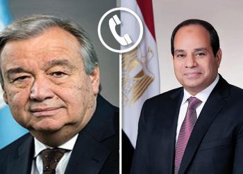  Guterres says keen to continue consultation with Sisi on developments in Gaza