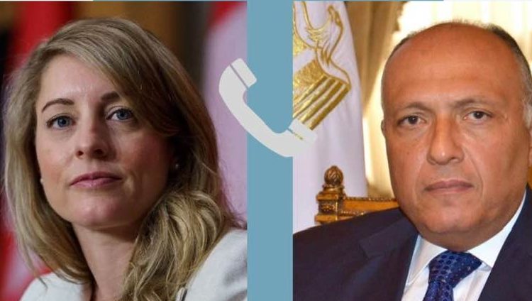 FMs of Egypt, 3 countries mull efforts to stop escalation between Palestinians, Israelis 1 - Egyptian Gazette Mélanie Joly