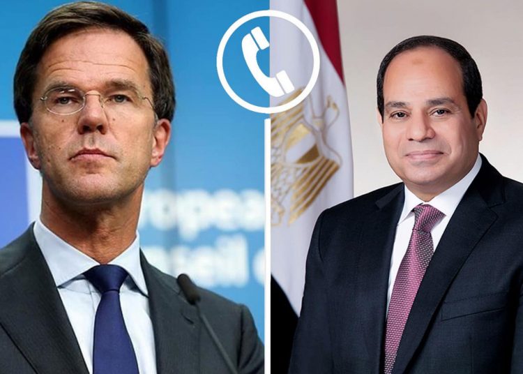Sisi, Dutch PM in talks over Palestinian-Israeli escalation 1 - Egyptian Gazette