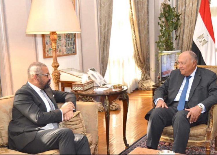 Egypt, UK stress need to halt war in Gaza 2 - Egyptian Gazette Egypt, UK stress need to halt war in Gaza 1 - Egyptian Gazette