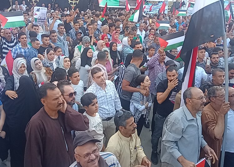 Millions take to streets, squares nationwide to support Sisi's stance towards Palestinian cause 2 - Egyptian Gazette Millions take to streets, squares nationwide to support Sisi's stance towards Palestinian cause 1 - Egyptian Gazette