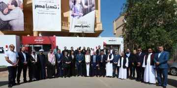 Sisi presidential campaign receives Arab tribal delegation 1 - Egyptian Gazette Sisi presidential campaign receives Arab tribal delegation
