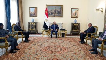 AU chief lauds Egypt’s efforts to promote development in Africa