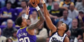 Barnes powers Kings past Jazz 130-114