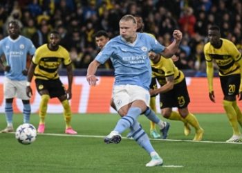 Haaland bags brace as Man City extend perfect Champions League start