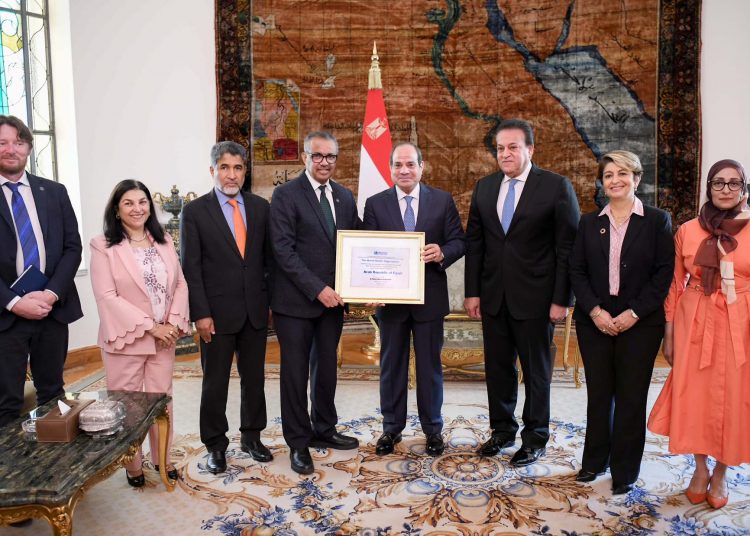 Sisi lauds WHO steadfast support to Egypt 1 - Egyptian Gazette