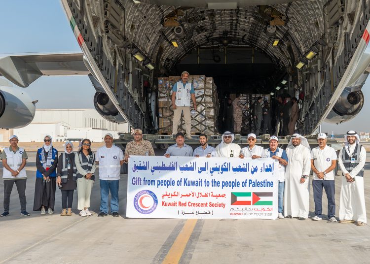 Gaza Strip relief aid planes depart Kuwait to Egypt 2 - Egyptian Gazette Gaza Strip relief aid planes depart Kuwait to Egypt 1 - Egyptian Gazette