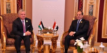 Sisi, King Abdullah say int’l community should deal with the Palestinian issue from integrated perspective 1 - Egyptian Gazette Sisi, King Abdullah say int’l community should deal with the Palestinian issue from integrated perspective