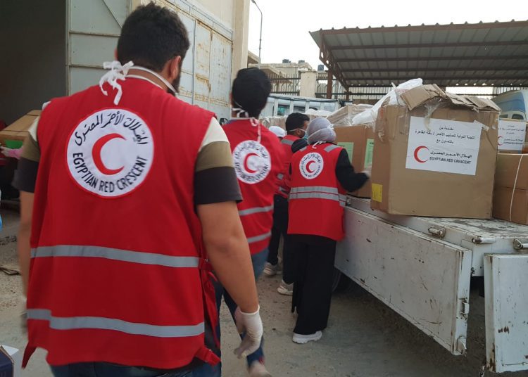 OCHA hails efforts by Egyptian, Palestinian Red Crescent Societies in delivering aid to Gaza Strip 1 - Egyptian Gazette
