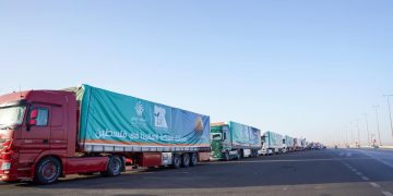 NACDW 2nd phase aid convoys continue to flow into Gaza 1 - Egyptian Gazette NACDW 2nd phase aid convoys continue to flow into Gaza