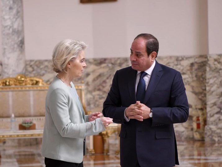 European Commission chief: We agree with Sisi on saying no to forced displacement of Palestinians 1 - Egyptian Gazette