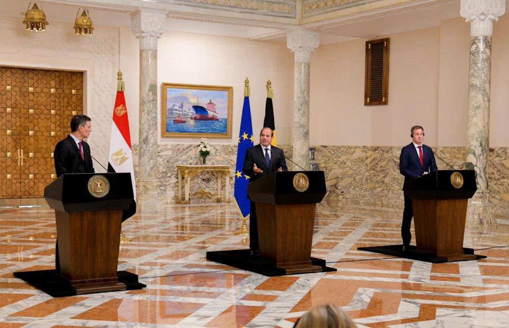 President Sisi lauds stances of PMs of Spain, Belgium on Gaza 3 - Egyptian Gazette
