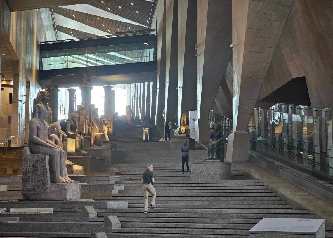 GEM opens Grand Staircase for visitors 2 - Egyptian Gazette GEM opens Grand Staircase for visitors 1 - Egyptian Gazette