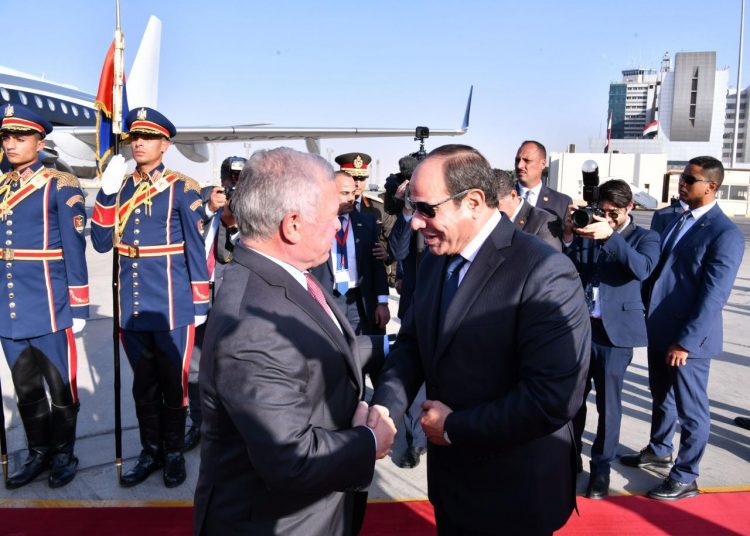 Sisi receives Jordan's king at Cairo airport 1 - Egyptian Gazette