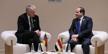 Sisi has talks with Lithuanian president on sidelines of COP28 in Dubai