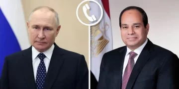 Sisi, Putin stress importance of continuing efforts to cease fire in Gaza 1 - Egyptian Gazette Sisi, Putin stress importance of continuing efforts to cease fire in Gaza