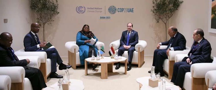 Sisi, Tanzanian president meet on sidelines of climate change conf. in Dubai 1 - Egyptian Gazette