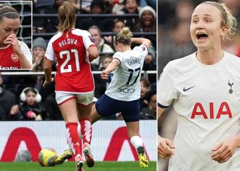 Tottenham upsets Arsenal in Women’s Super League