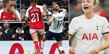 Tottenham upsets Arsenal in Women’s Super League