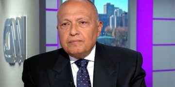 Egypt's FM: Forced displacement of Gazans violates int’l humanitarian law 1 - Egyptian Gazette Egypt’s FM: Forced displacement of Gazans violates int’l humanitarian law