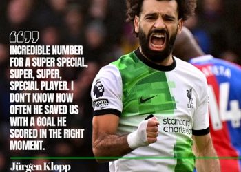 Klopp hails 200-goal hero Salah