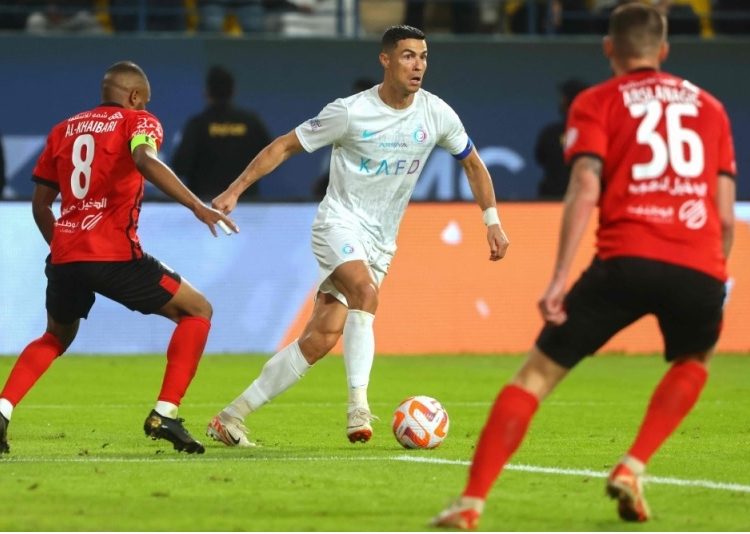 Ronaldo opened the scoring shortly after the half-hour mark when he tapped in a cross from Sadio Mane, who had had a goal disallowed in the first minute of the game.