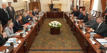 Shoukry to US delegation: Egypt fully rejects forced displacement of Palestinians 1 - Egyptian Gazette Shoukry to US delegation: Egypt fully rejects forced displacement of Palestinians